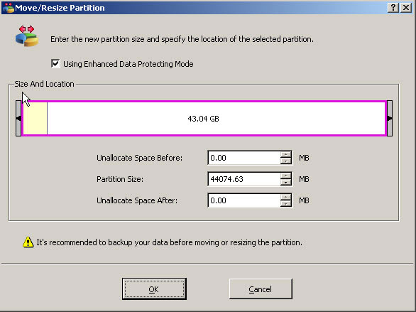 extend system partition